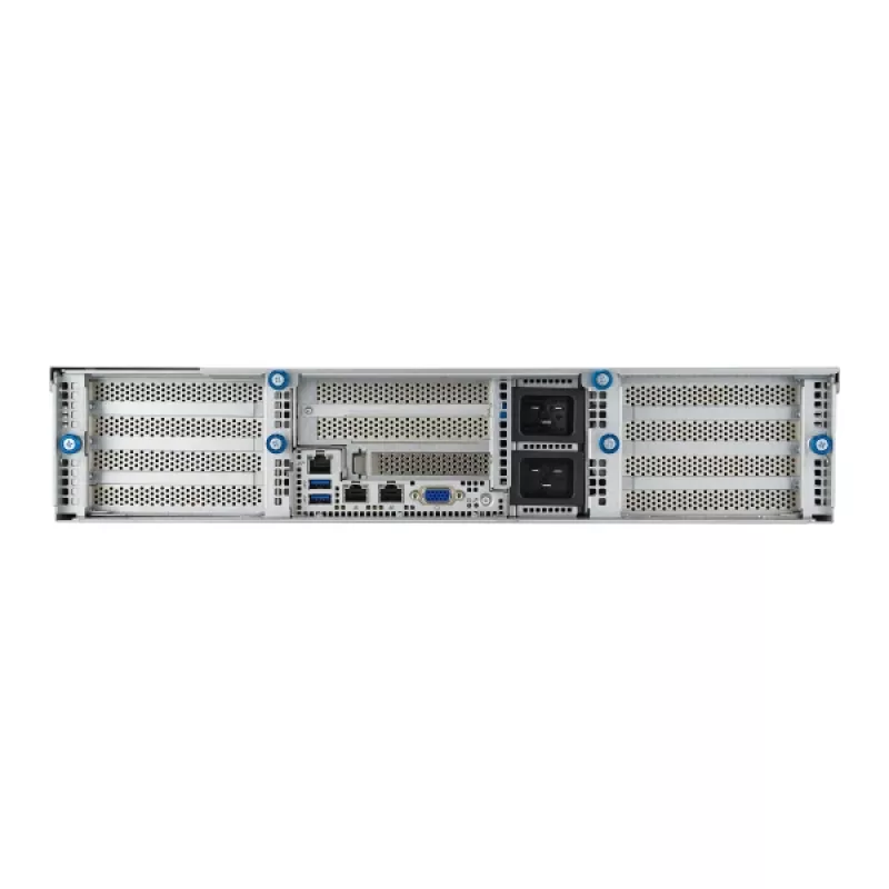 ASUS 90SF0251-M004X0 serverový barebone Intel C741 rack (2U) čierny, oceľ