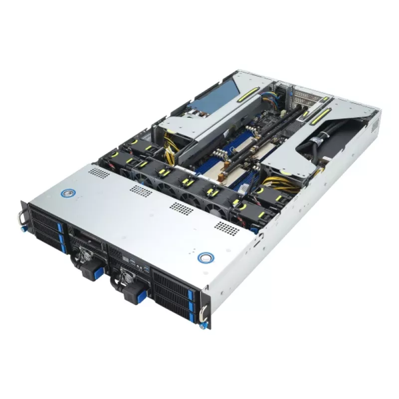 ASUS 90SF0251-M004X0 serverový barebone Intel C741 rack (2U) čierny, oceľ
