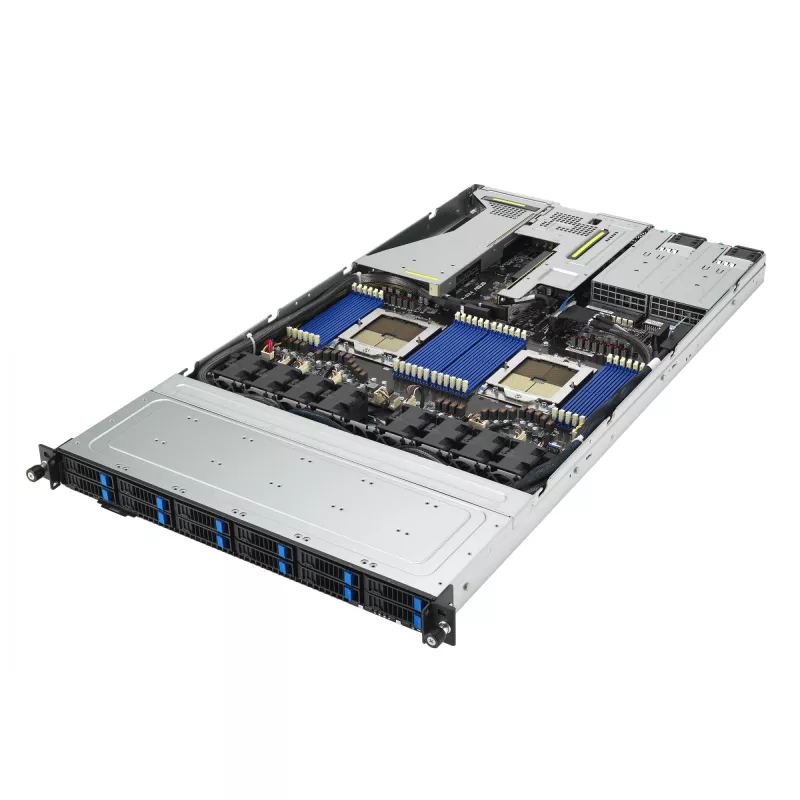ASUS RS700A-E12-RS12U socket SP5 rack (1U) čierny, oceľ