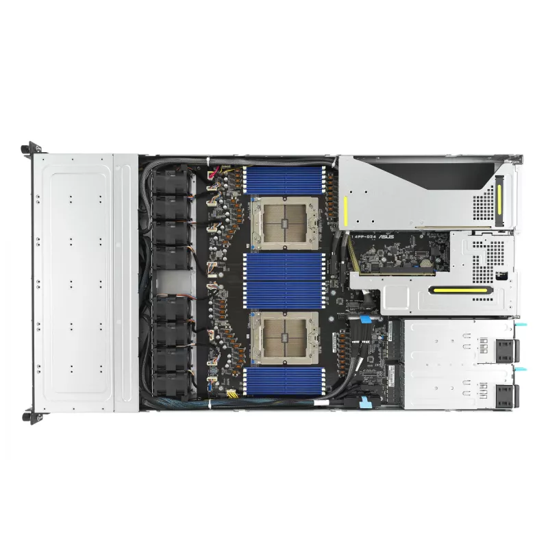 ASUS RS700A-E12-RS12U socket SP5 rack (1U) čierny, oceľ