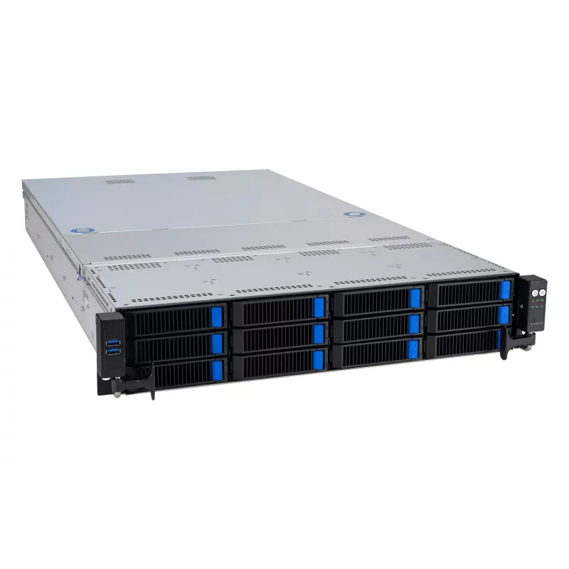 ASUS RS521A-E12-RS12U socket SP5 rack (2U) čierny, strieborný