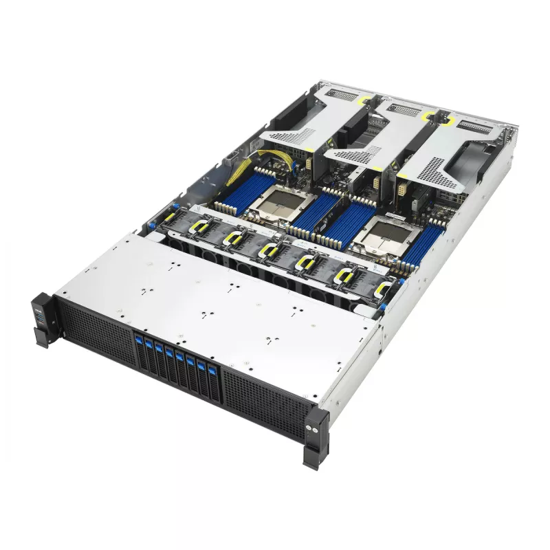 ASUS RS720A-E13-RS8G socket SP5 rack (2U) čierny, strieborný