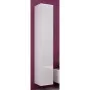 Nástenná úložná skriňa cama meble VIGO 180 — 1800×400×300 mm, biela/biela lesk