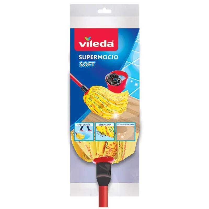 Náhradná handra na mop Vileda červená žltá