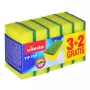 Špongia na riad VILEDA Tip-Top balenie 5 ks, obdĺžnikové vláknité podložky 70×90×30 mm, žltá