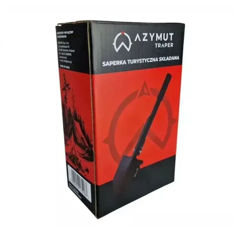 AZYMUT Trapper H-C271008 multifunkčná taktická lopatka s puzdrom, čierna
