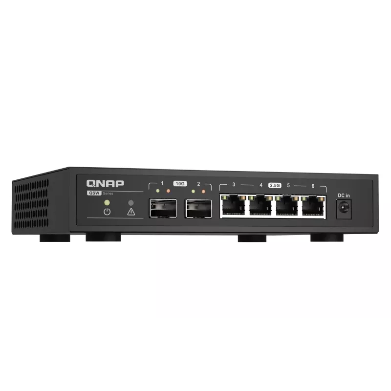QNAP QSW-2104-2S sieťový switch Unmanaged 2.5G Ethernet čierny