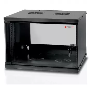 Techly nástenná racková skriňa 19 6U D320 čierna zmontovaná I-CASE EL-1006B32