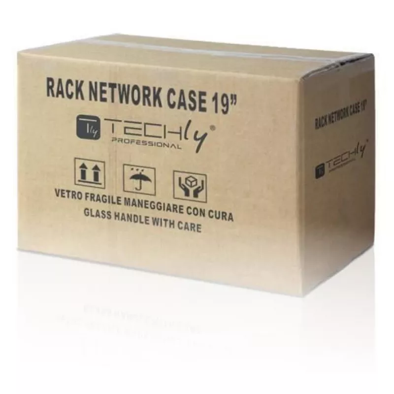 Techly nástenná racková skriňa 19 6U D320 čierna zmontovaná I-CASE EL-1006B32