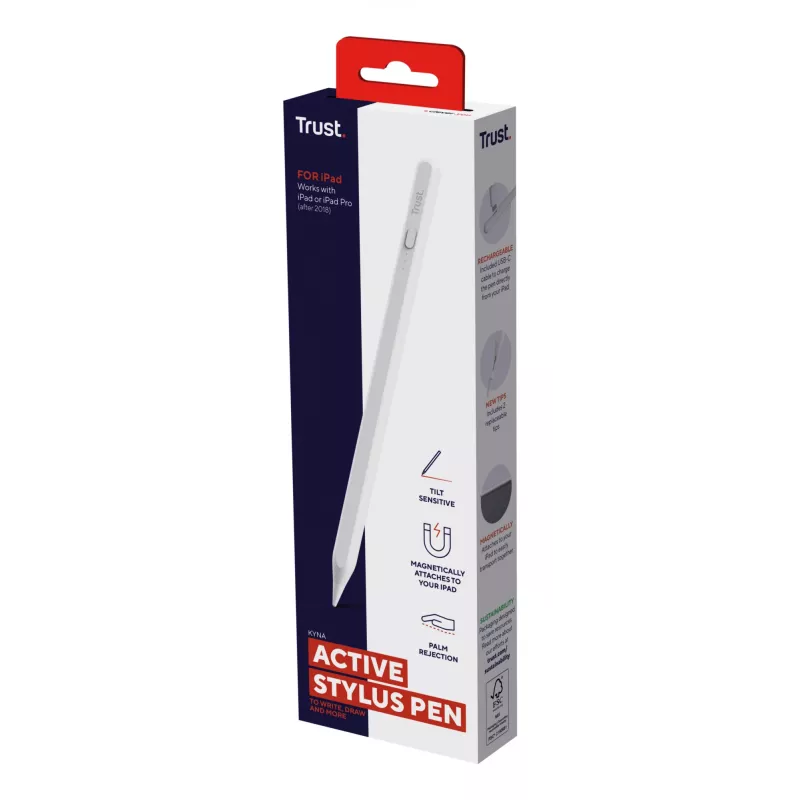 Stylus Trust Kyna 13 g biela kompatibilita s tabletom