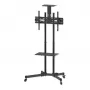 Mobilný TV a monitor montážny vozík MANHATTAN 461238, mobilný, čierny, výška 1803 mm, VESA 200x200–600x400, max. 50 kg