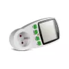 Wattmeter GreenBlue GB202 merač výkonu 0–9999 W, 3600 W max, 220–240 V, 16 A, LCD displej