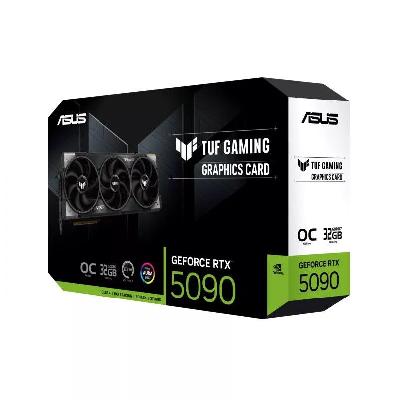 Grafická karta ASUS TUF Gaming GeForce RTX 5090 — 32 GB GDDR7, 512-bit, PCIe 5.0, 3 ventilátory