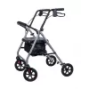 MDH PPC035 chodítko / rollator so sedadlom a košíkom, hliník, skladací, max. zaťaženie 136 kg