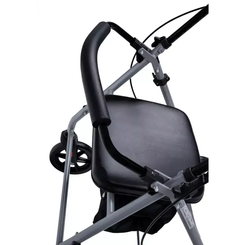 MDH PPC035 chodítko / rollator so sedadlom a košíkom, hliník, skladací, max. zaťaženie 136 kg