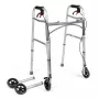 Manuálny invalidný vozík TIMAGO JMC-C 3223, hliníkový rám, 4 kolesá, výškovo nastaviteľný 79–91 cm, max. zaťaženie 136 kg, šírka 595 mm, hmotnosť 3,8 kg