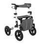 Terénny štvorkolesový rollator TIMAGO RANGER, hliník, výškovo nastaviteľný 89,5–102,5 cm, nosnosť 136 kg, skladací