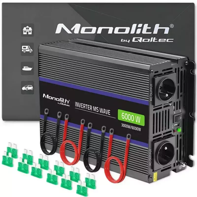 Menič QOLTEC Monolith 6000 MS 12V na 230V 6000W