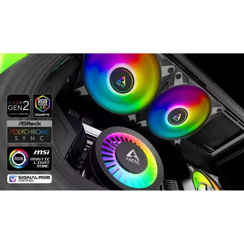 ARCTIC Liquid Freezer III 280 A-RGB - multi-kompatibilný all-in-one CPU vodný chladič s A-RGB