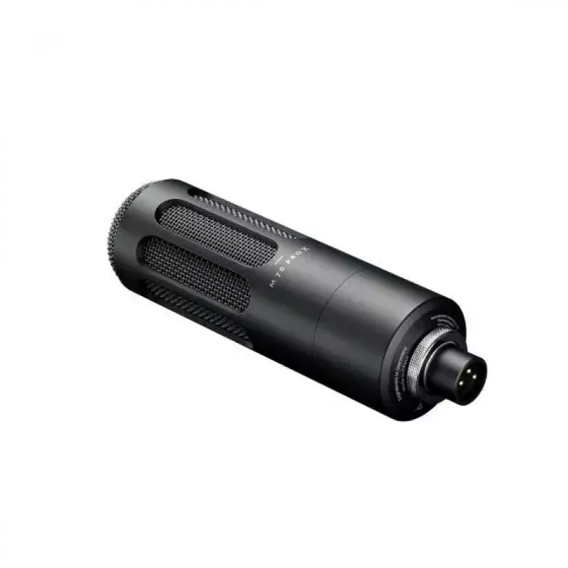 Dynamický vysielací mikrofón Beyerdynamic M 70 PRO X — káblový, frekvenčná charakteristika optimalizovaná pre reč