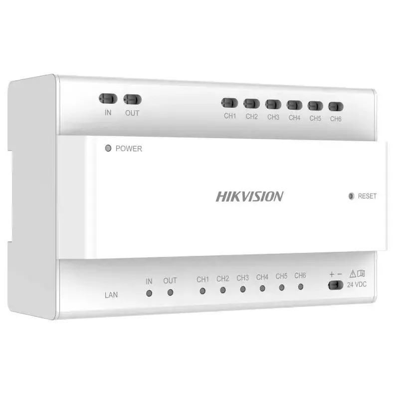Video rozdeľovač Hikvision DS-KAD706Y-S 6 kanálov 1HE pre montáž do racku