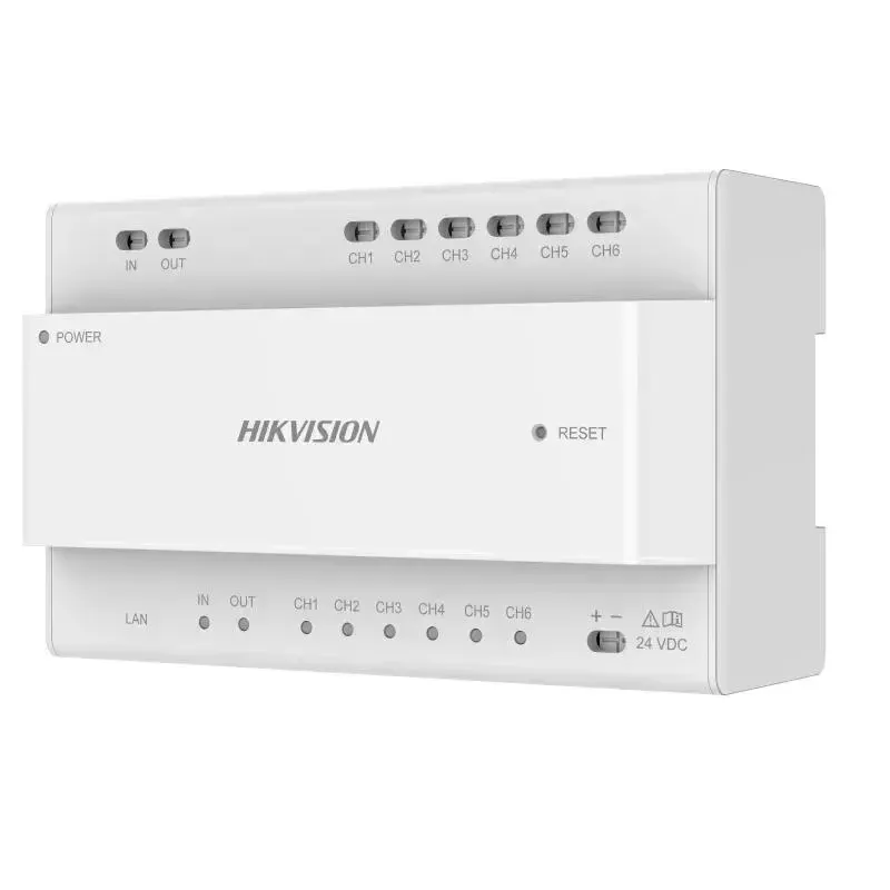 Video rozdeľovač Hikvision DS-KAD706Y-S 6 kanálov 1HE pre montáž do racku