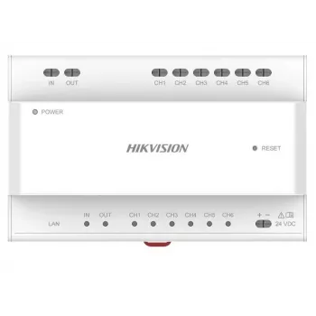 Video rozdeľovač Hikvision DS-KAD706Y-S 6 kanálov 1HE pre montáž do racku