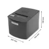 Termotlačiareň QOLTEC 50256 s USB rozhraním – kompaktná POS tlačiareň