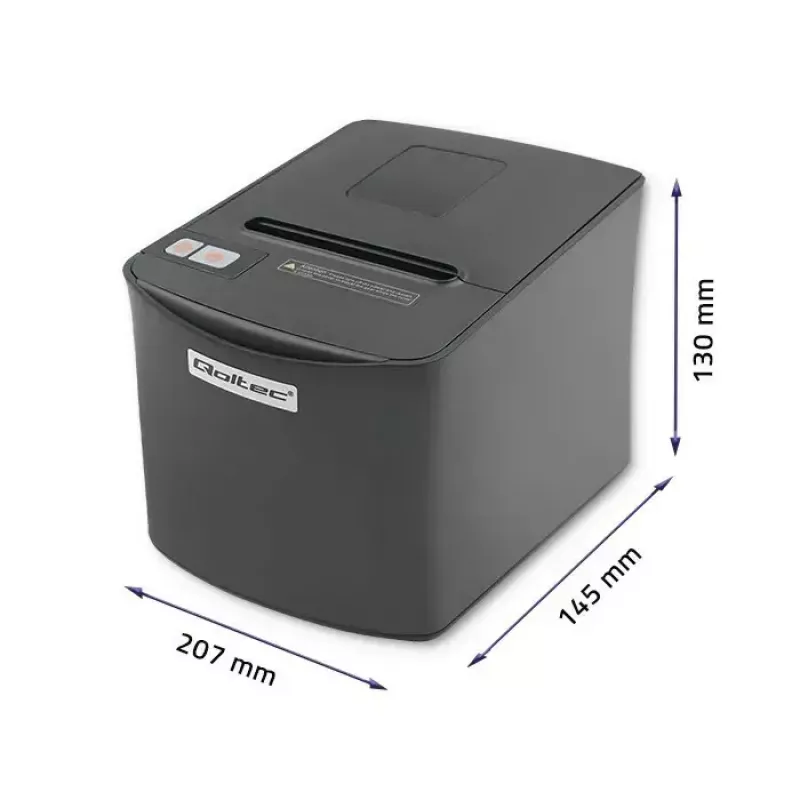 Termotlačiareň QOLTEC 50256 s USB rozhraním – kompaktná POS tlačiareň