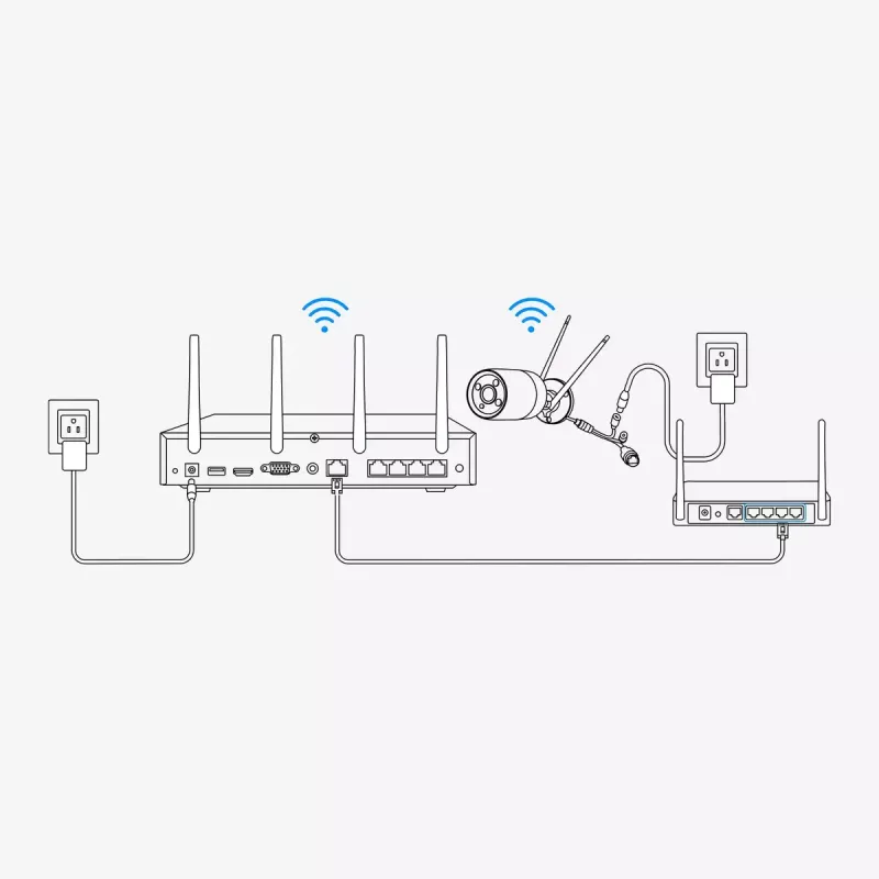 Reolink NVS12W 12-kanálový Wi-Fi 6 NVR 16MP podpora 2TB HDD