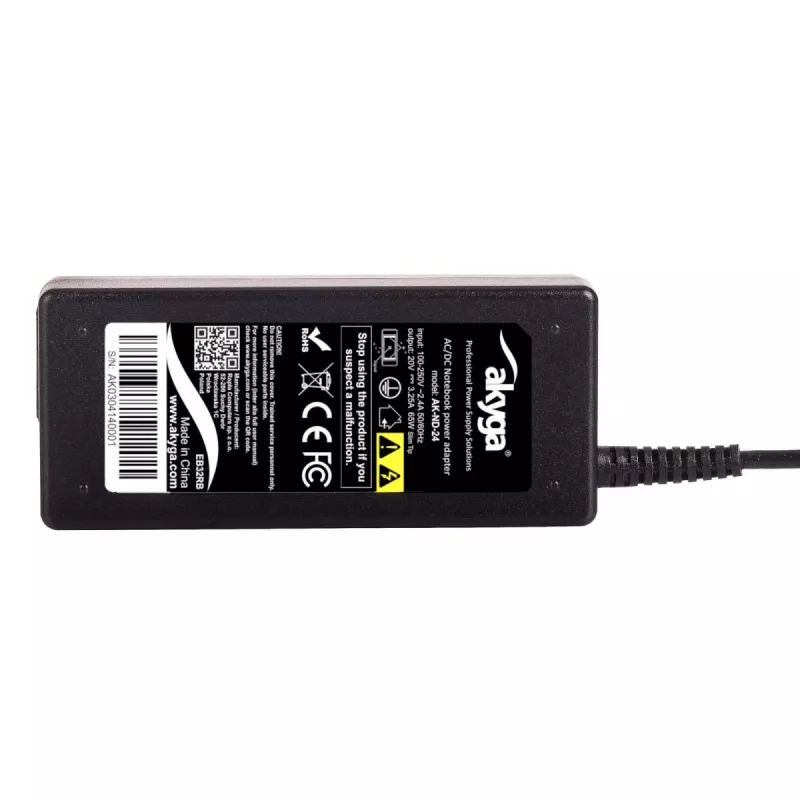 Akyga AK-ND-24 napájací zdroj pre notebook pre Lenovo, 65 W, 20 V, 3,25 A, Slim Tip