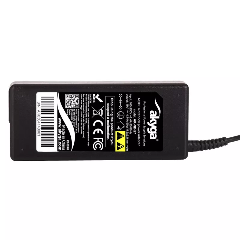 Akyga AK-ND-27 napájací zdroj pre notebook pre Samsung, 90 W, 19 V, 4,74 A, 5,5 x 3,0 mm + kolík
