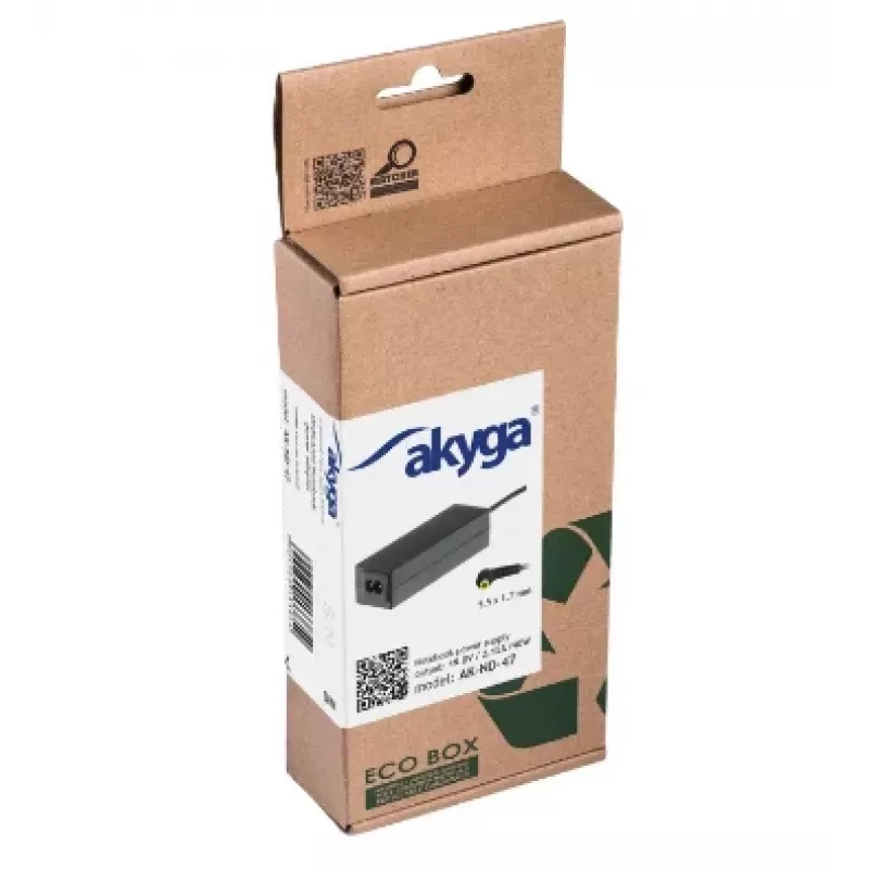 Akyga AK-ND-47 napájací zdroj pre notebook pre Acer, 40 W, 19 V / 2,15 A, 5,5 x 1,7 mm