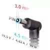 Akyga AK-ND-53 napájací zdroj pre notebook 19,5 V / 4,62 A, 90 W, 4,5 x 3,0 mm konektor s kolíkom, pre Dell