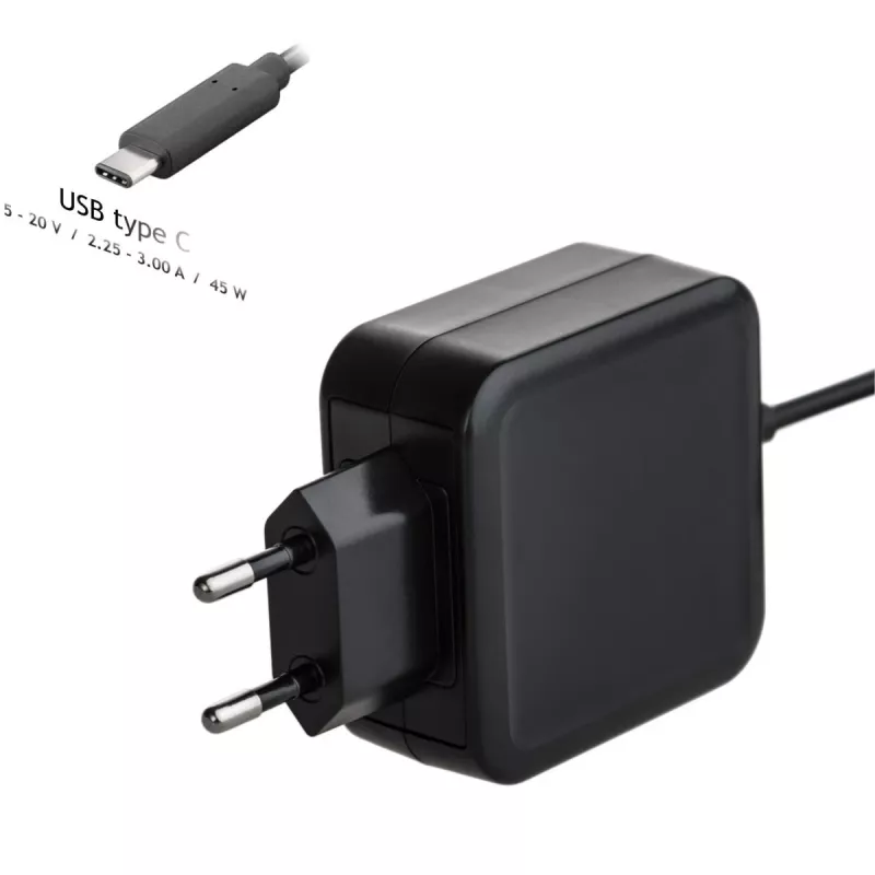 Akyga AK-ND-60 USB-C napájací zdroj pre notebook 45 W, Power Delivery, 5–20 V, 1,2 m