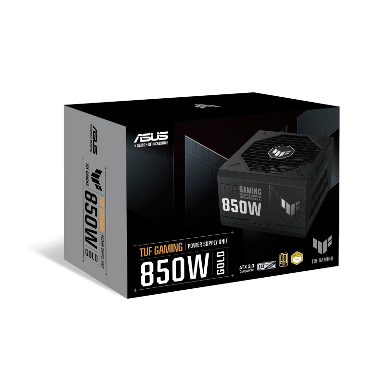 ASUS TUF Gaming 850W Gold napájací zdroj 24-Pin ATX ATX čierny