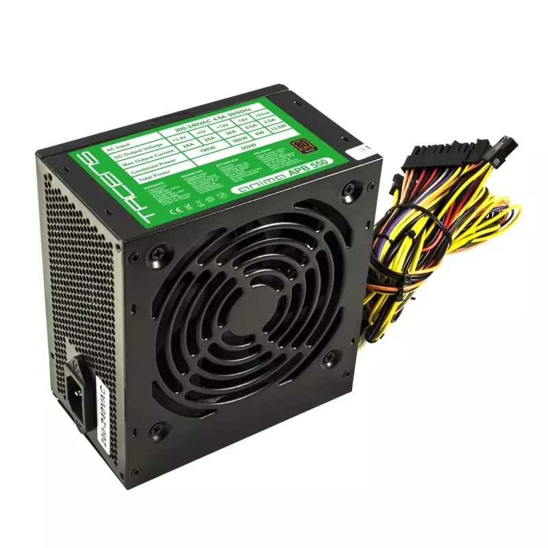 Tacens APB550B napájací zdroj 550 W 20+4 pin ATX ATX čierny