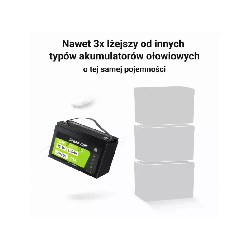 UPS batéria Green Cell LFPGC12V100AH lítium-železofosfátová 12,8V 100Ah