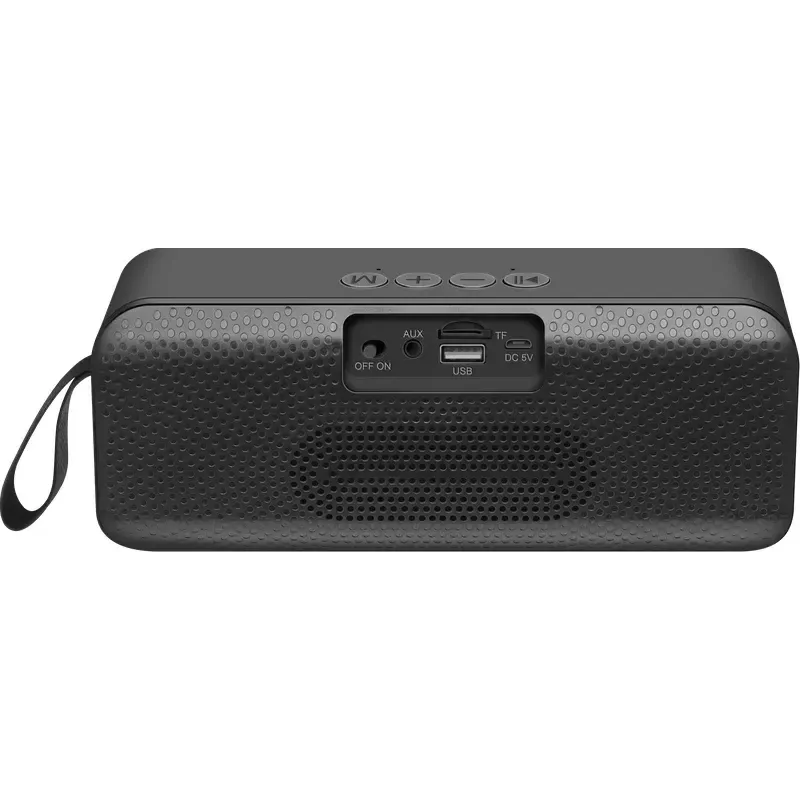 Prenosný Bluetooth mono reproduktor DEFENDER Q1 čierny, 10 W RMS, 1200 mAh, Bluetooth 5.0, MicroSD, FM, AUX, USB