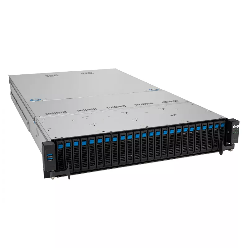 ASUS RS521A-E12-RS24U Socket SP5 Rack (2U) čierna, strieborná