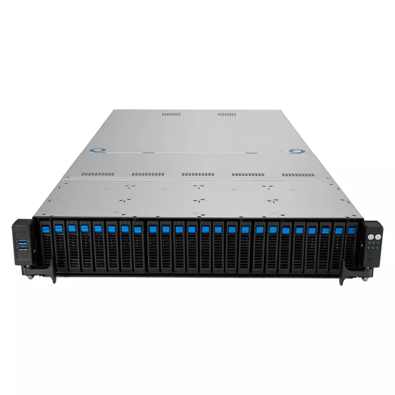 ASUS RS521A-E12-RS24U Socket SP5 Rack (2U) čierna, strieborná