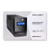 Qoltec Monolith 53979 záložný zdroj UPS, line-interactive, 850 VA / 480 W, 2 zásuvky Schuko, LCD, USB, RJ45