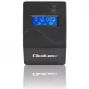 Qoltec Monolith 53979 záložný zdroj UPS, line-interactive, 850 VA / 480 W, 2 zásuvky Schuko, LCD, USB, RJ45