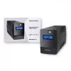 Qoltec Monolith 53979 záložný zdroj UPS, line-interactive, 850 VA / 480 W, 2 zásuvky Schuko, LCD, USB, RJ45