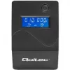Qoltec Monolith 53979 záložný zdroj UPS, line-interactive, 850 VA / 480 W, 2 zásuvky Schuko, LCD, USB, RJ45