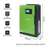 Qoltec 53886 hybridný solárny menič off-grid, 3,5 kW, 100 A MPPT, 24 V, čistý sínus