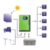Qoltec 53886 hybridný solárny menič off-grid, 3,5 kW, 100 A MPPT, 24 V, čistý sínus