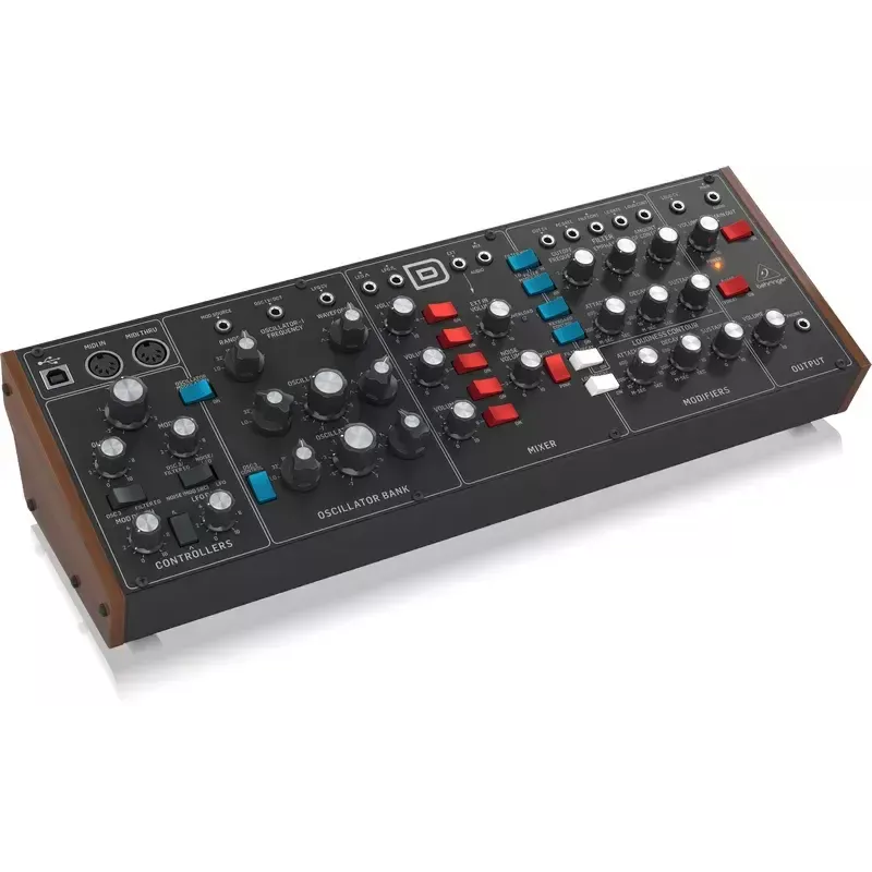 Syntetizátor Behringer Model D Čierny farba skrine Čierna zdroj napájania DC AC