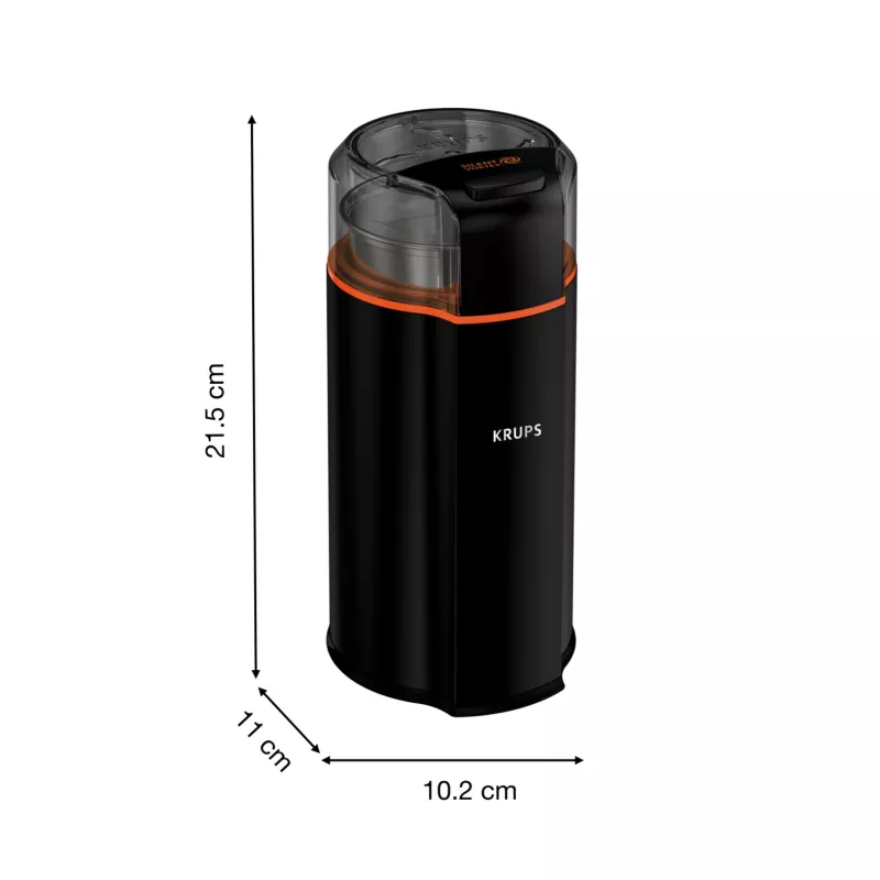 Mlynček na čepele Krups Silent Vortex GX3328 175 W čierny 90 g kapacita