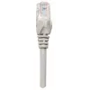 Intellinet 319768 Cat5e U/UTP prepojovací kábel, 3 m, RJ45-RJ45, CCA, PVC, pozlátené kontakty, snagless, sivý